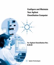 Configure and Maintain Your Agilent ChemStation Computer