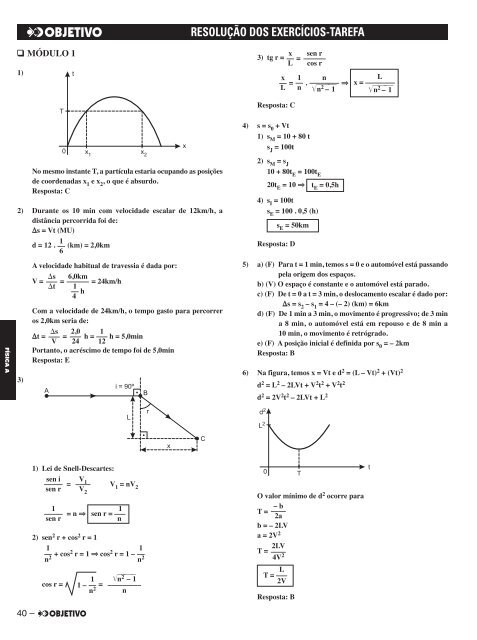 EXERCÃCIOS-TAREFA