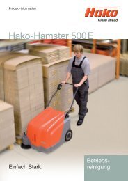 Prospekt Hako Hamster 500 E