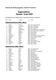 Regionalfinale Olympia - Cross 2009