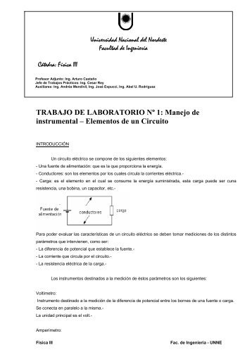 Trabajo de Laboratorio 1 - unne - Universidad Nacional del Nordeste