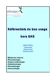 ANTI-TNFs - MÃ©decine interne - Rhumatologie ... - Omedit Centre