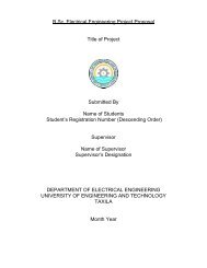 B.Sc Final Year Project Proposal Format - University of Engineering ...