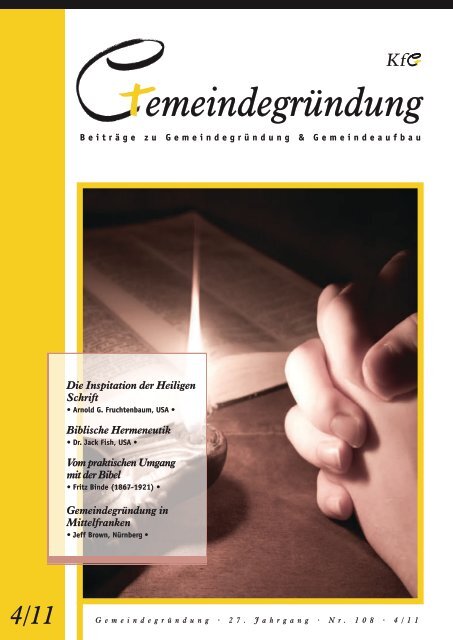 Komplette Zeitschrift als PDF - Konferenz für Gemeindegründung eV