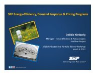 SRP Energy Efficiency Demand Response ... - Salt River Project