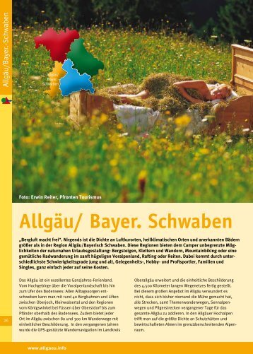 Allgäu/ Bayer. Schwaben - Camping in Bayern