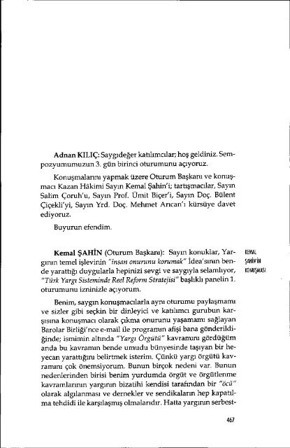 GÃ¶lgesinde YargÄ± Reformu Sempozyumu - TÃ¼rkiye Barolar BirliÄi ...