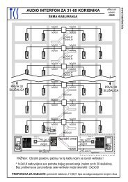 AUDIO INTERFON ZA 31-60 KORISNIKA - TCS