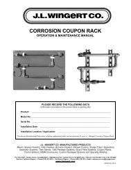 CORROSION COUPON RACK - JL Wingert Company