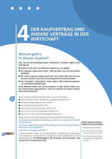 Kaufvertrag unD anDere verträge in Der Wirtschaft - Wissen ist MANZ