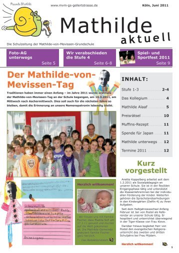 aktuell - Mathilde-von-Mevissen-Grundschule