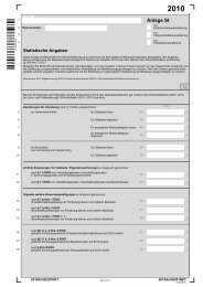 Anlage St - Statistische Angaben - Finanzamt