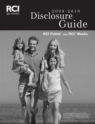 Disclosure Guide - RCI.com