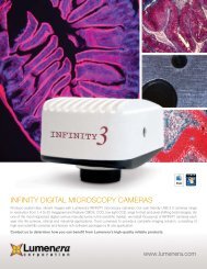 Lumenera InfinityX-32 Brochure - Microscope Systems Scotland