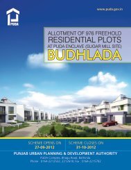 BUDHLADA - Punjab Urban Planning and Development Authority