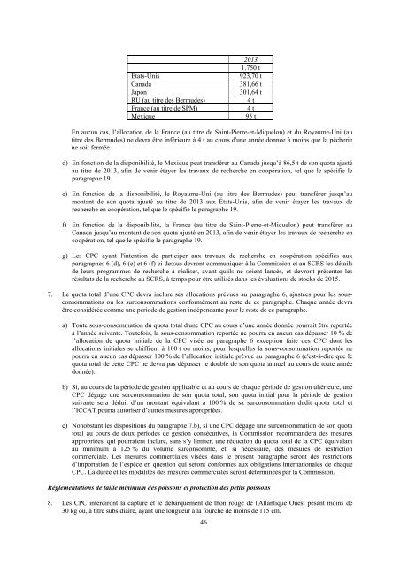 2013 recueil de recommandations de gestion et rÃ©solutions ... - Iccat