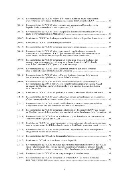 2013 recueil de recommandations de gestion et rÃ©solutions ... - Iccat