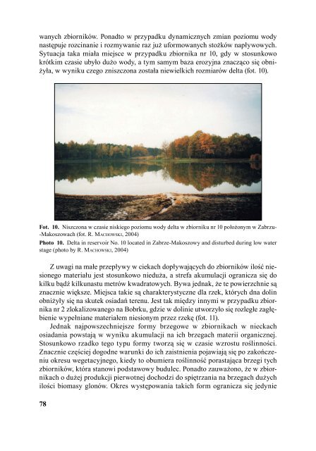 3 Charakterystyka zbiorników wodnych - Śląska Biblioteka Cyfrowa