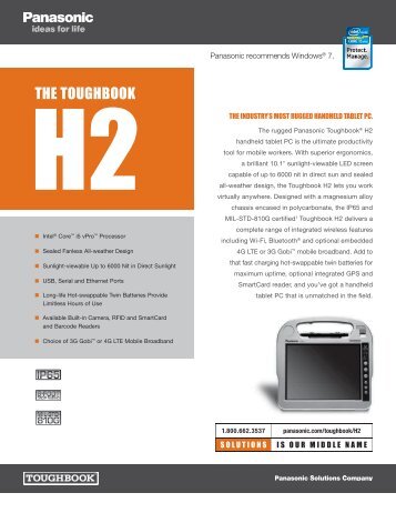 Panasonic ToughbookÂ® H2 - RMS Omega Technologies