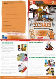 Sismos, recomendaciones de Defensa Civil - Indeci
