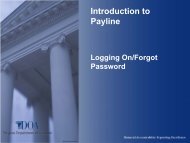Introduction to Payline - Virginia Department of Accounts