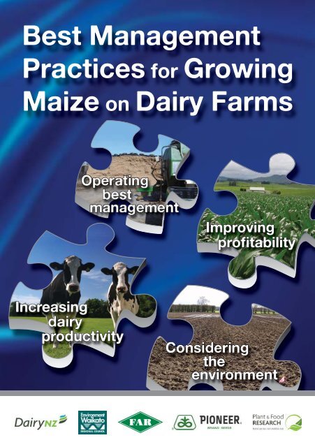 Best Management Practices for Growing Maize on Dairy Farms