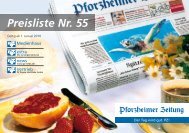 Preisliste Nr. 55 - Pforzheimer Zeitung