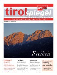 themenspiegel - SPÖ Tirol