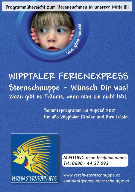 Wipptaler Ferienexpress - Verein Sternschnuppe