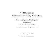 Elementary Kindergarten Spanish Curriculum (pdf) - North ...