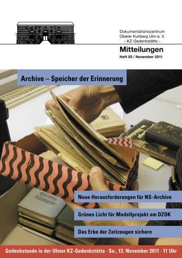 Mitteilungen - Dokumentationszentrum Oberer Kuhberg e. V.
