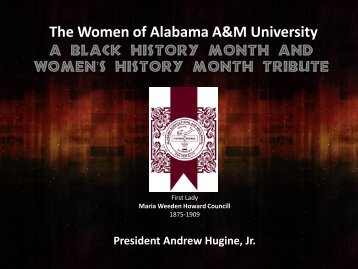 s history - Alabama A&M University
