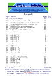 Minitrix Preisliste