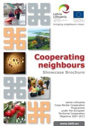 Showcase Brochure Cooperating neighbours - Latvia and Lithuania