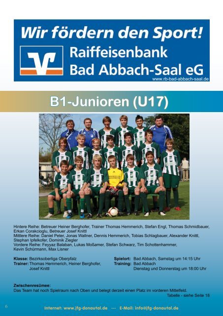 U13 - JFG Donautal Bad Abbach eV