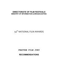 54TH NATIONAL FILM AWARDS - Directorate of Film Festivals
