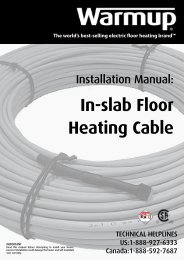 In-slab Floor Heating Cable - Warmup