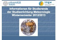 p - Institut fÃ¼r Meteorologie und Geophysik - UniversitÃ¤t Wien