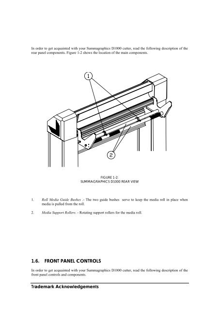 Summagraphics D1000 User's Manual - Summa Online