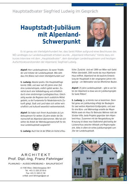 Hauptstadt-Jubiläum mit Alpenland