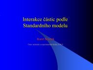 Interakce ÄÃ¡stic podle StandardnÃ­ho modelu