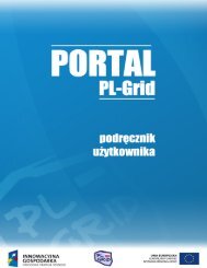 Podręcznik Użytkownika Portalu PL-Grid