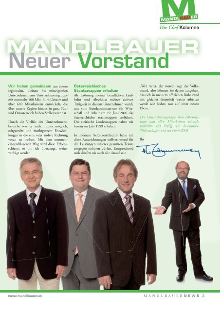 Mandlbauer News 09 - Mandlbauer Bau GmbH