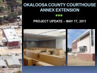 Okaloosa County Courthouse Annex Extension Update