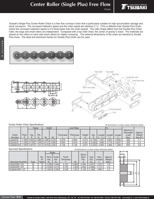 Conveyor Chain - Tsubaki