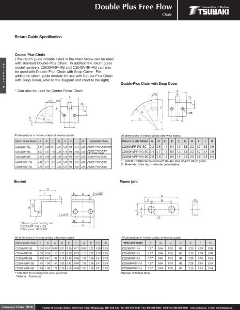 Conveyor Chain - Tsubaki