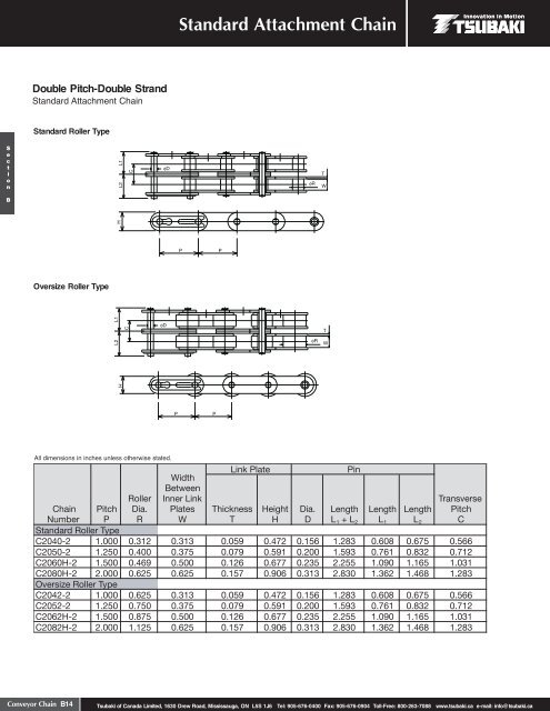 Conveyor Chain - Tsubaki