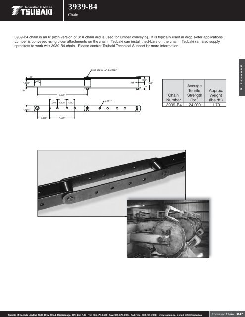 Conveyor Chain - Tsubaki