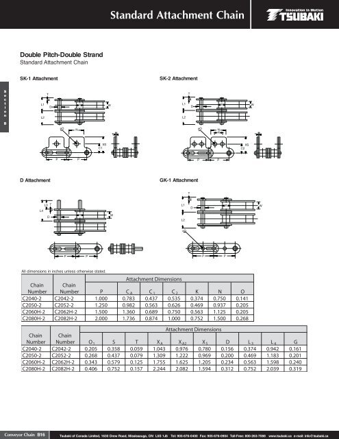 Conveyor Chain - Tsubaki