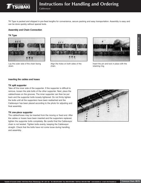 Conveyor Chain - Tsubaki